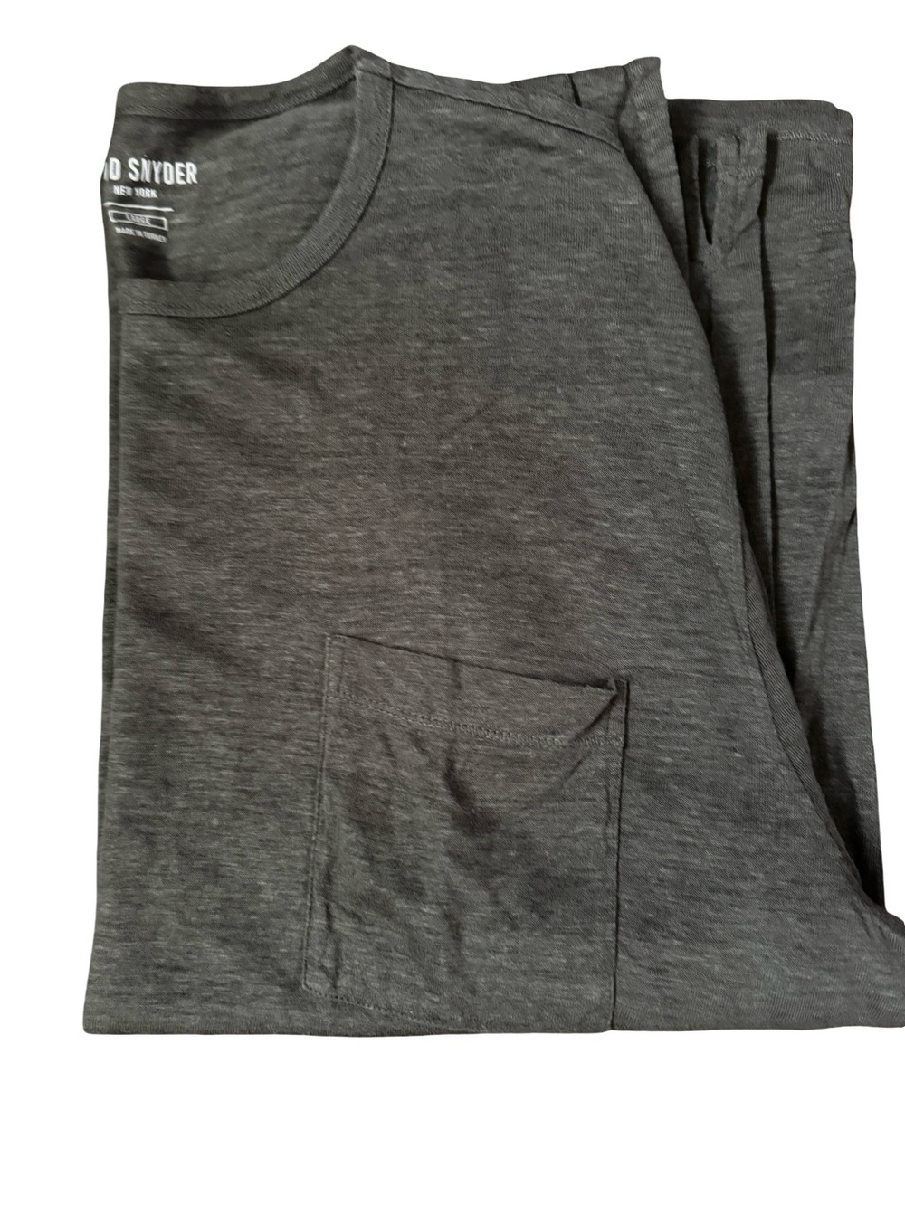 Todd Snyder Long-Sleeve Pocket Tee in Heather Gray